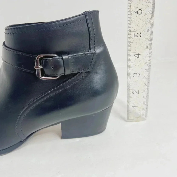 Aquatalia Fanny Boot Women's Black Leather Bootie Size 12 - Picture 7 of 10